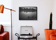 Aeron Denver Delos Reyes - Fishing In The River - Print Poster DinA3 frame black - Project Street Photography