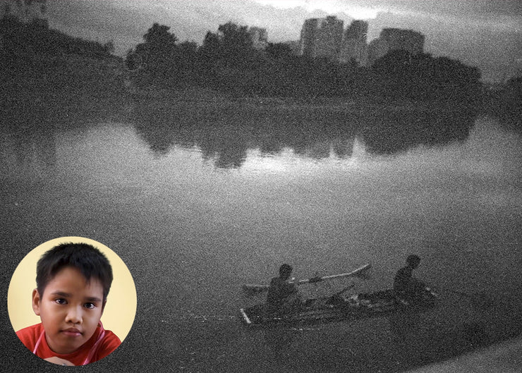 Aeron Denver Delos Reyes - Fishing In The River - Print Poster DinA3 - Project Street Photography