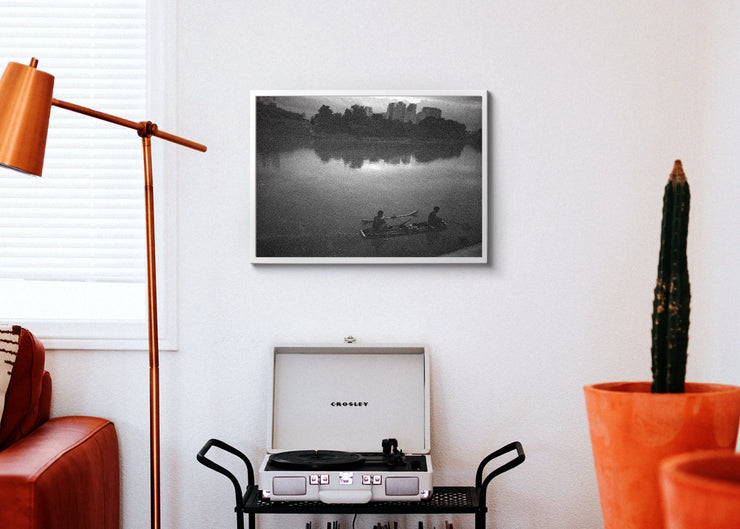 Aeron Denver Delos Reyes - Fishing In The River - Print Poster DinA3 frame white - Project Street Photography