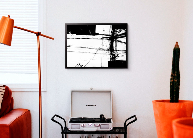  Rhojan Jay P. Cortez - Cable Spaghetti - Print Poster DinA3 frame black- Project A Life In Colours