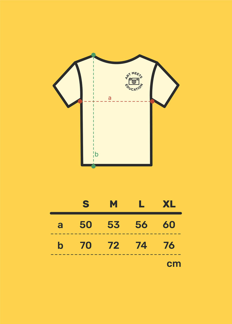 Die Größentabelle vom AME Unisex T-Shirt